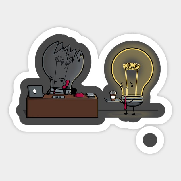 The Intern Sticker by Raffiti